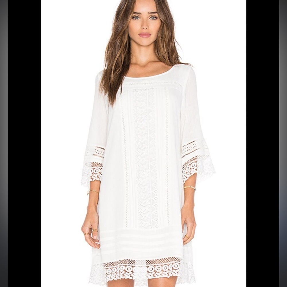 REVOLVE Sanctuary Desert Bohome‎ Lace Trim Shift Dress